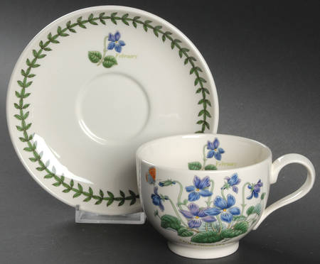 Botanic Garden Flower of the Month Footed Cup & Saucer Set