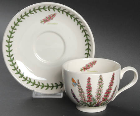 Botanic Garden Flower of the Month Footed Cup & Saucer Set