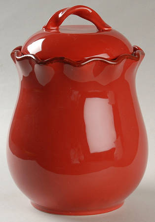 Village Collection Persimmon Medium Canister & Lid