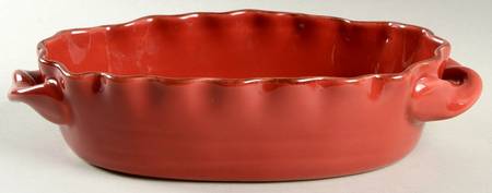 Village Collection Persimmon 9" Oval Baker