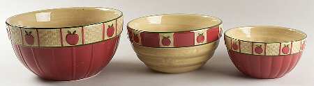 Apple Cobbler (3 Piece) Mixing Bowl Set