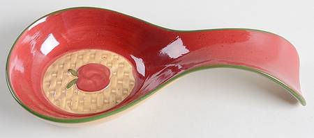Apple Cobbler Spoon Rest/Holder (Holds 1 Spoon)