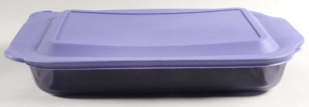 Originals Amethyst 15" Rectangular Baker & Plastic Lid