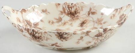 Brown Toile 2 Handle Bon Bon