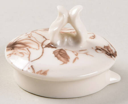 Brown Toile Lid for Teapot