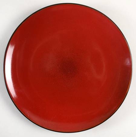 Red Reactive Dinner Plate
