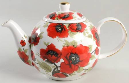 Poppy Teapot & Lid