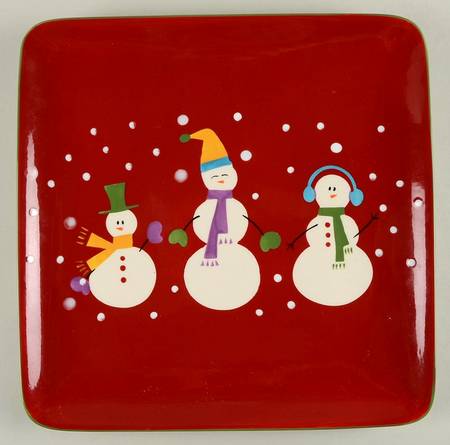 Snowball Square Large Serving Platter