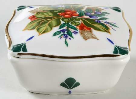 Winter Garden Square Box with Lid