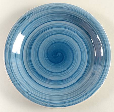 Swirl Ocean Blue Salad Plate