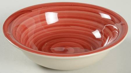 Swirl Cranberry Red Soup/Cereal Bowl
