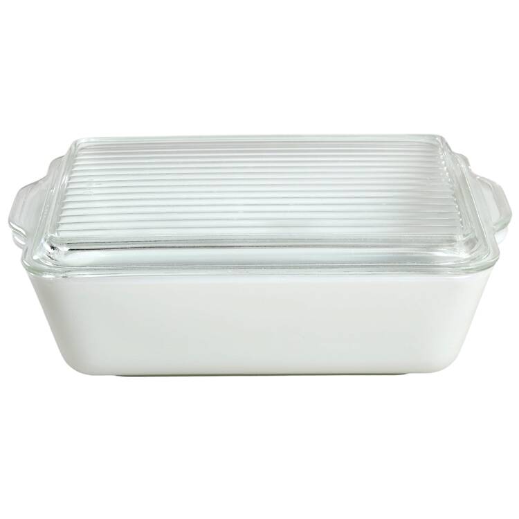 Opal (Milkglass) Large Refrigerator Jar & Lid