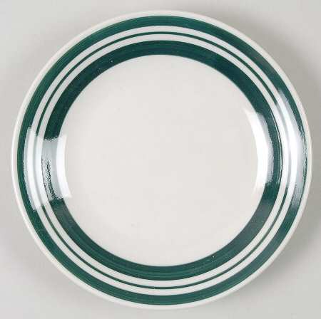 Diner Story Dark Green Dessert/Pie Plate