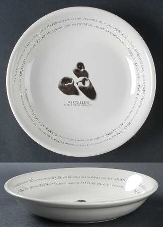 Recipe Pasta Set 9" Individual Pasta Bowl