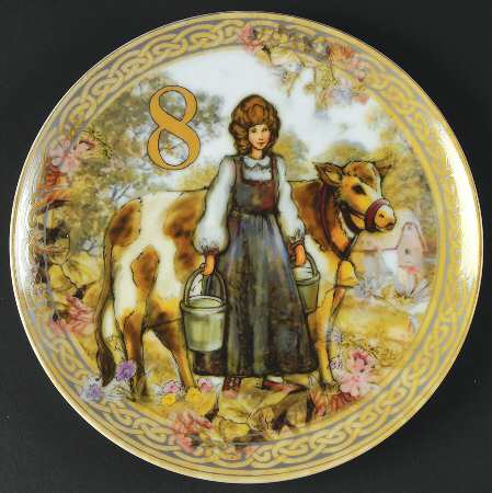 Twelve Days of Christmas Salad Plate