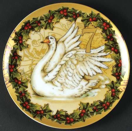 Twelve Days of Christmas Salad Plate