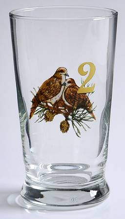 Twelve Days of Christmas 9 Oz Glassware Tumbler