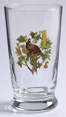 Twelve Days of Christmas 9 Oz Glassware Tumbler