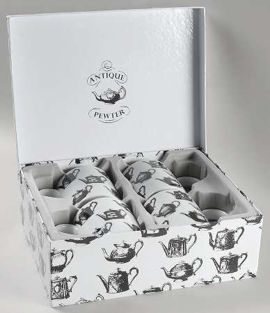 Antique Pewter Mug - Set of 4 Boxed