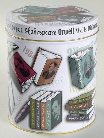 Novel Tea Gift Tin for Creamer & Sugar w/ Lid Set
