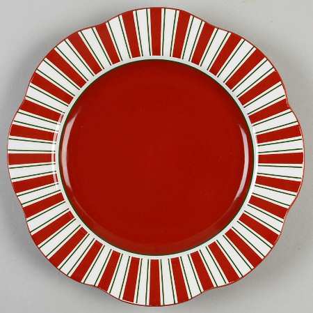 Candy Cane Salad Plate