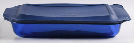 Originals Cobalt Blue 13" Rectangular Baker w/Plastic Lid by Pyrex