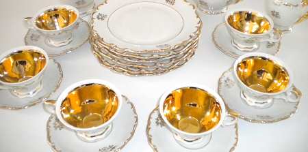 PRZ2 Footed Cup & Saucer Set by Porzellan