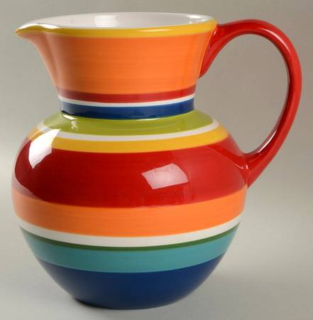 Summer Stripes Large Pitcher by Pier 1