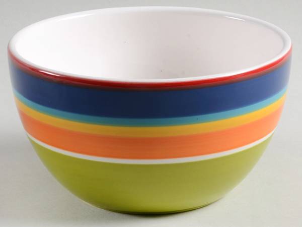 Summer Stripes Soup/Cereal Bowl