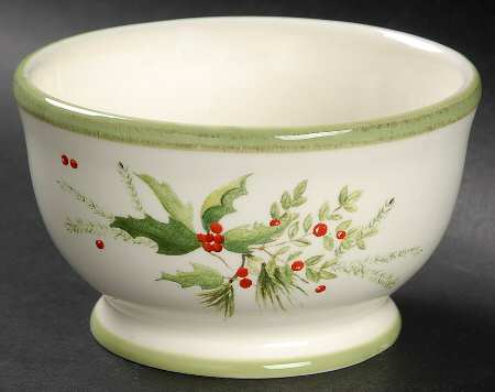 Holly & Ivy Dip Bowl (for Dip and Spreader)