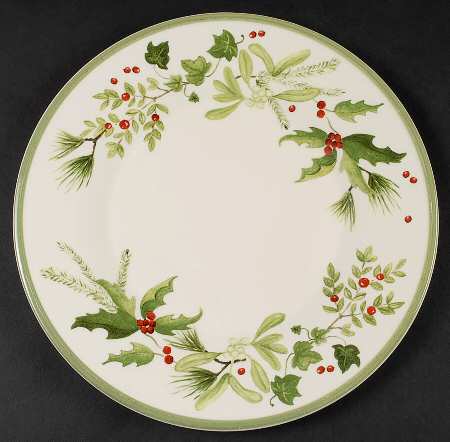 Holly & Ivy Dessert/Pie Plate