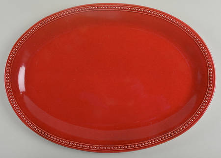 Spice Route Paprika 15" Oval Serving Platter