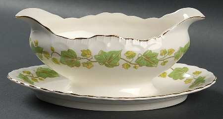 Ivorlie Gravy Boat with Attached Underplate by Pope Gosser