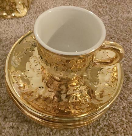 PKV1 Flat Demitasse Cup & Saucer Set
