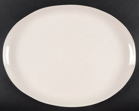 Au Naturale Cream 16" Oval Serving Platter