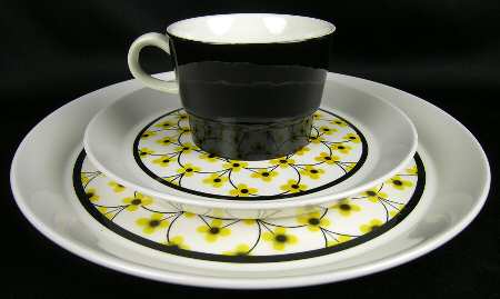 Delicate Flat Cup & Saucer Set