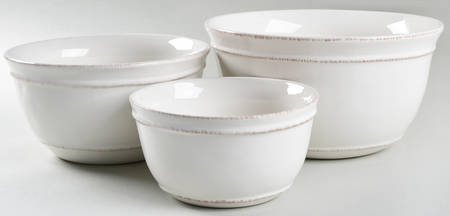 Cambria Stone (White) (3 Piece) Mixing Bowl Set