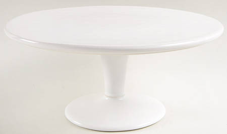 Cambria Stone (White) 12" Diameter Pedestal Cake Stand