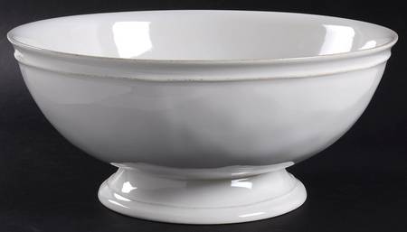Cambria Stone (White) Footed Bowl