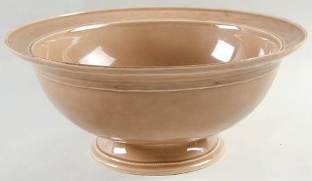 Cambria Mushroom (Taupe) Bowl-Footed 14"