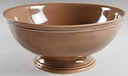 Cambria Mushroom (Taupe) Footed Bowl