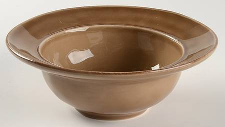 Cambria Mushroom (Taupe) Rim Soup Bowl
