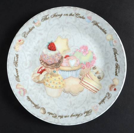 Cupcakes & Cookies Dessert/Pie Plate