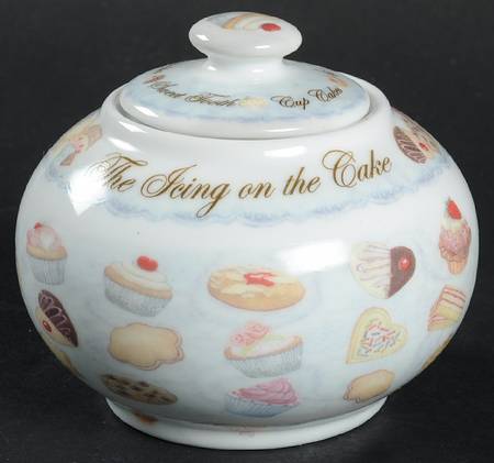 Cupcakes & Cookies Sugar Bowl & Lid