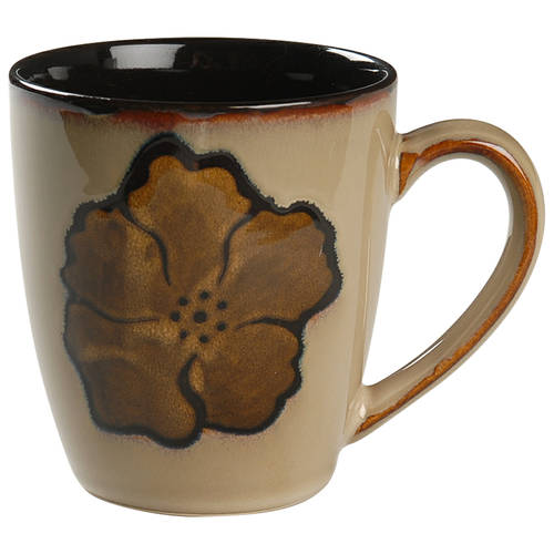 Painted Poppies Mug - Set of 4