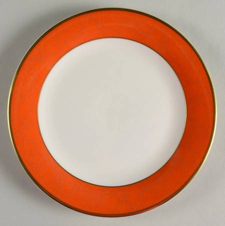 ColorBurst Orange (Gold Trim, White) by Pickard