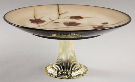 Aster Cake Stand with 4"-5" Metal Pedestal  Hc