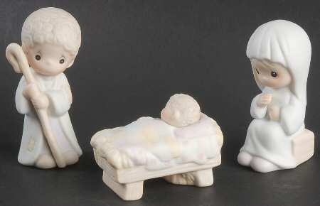 Come Let Us Adore Him-Mini Holy Family Ship-Come Let Us Adore Him - Ship Trademark With Box