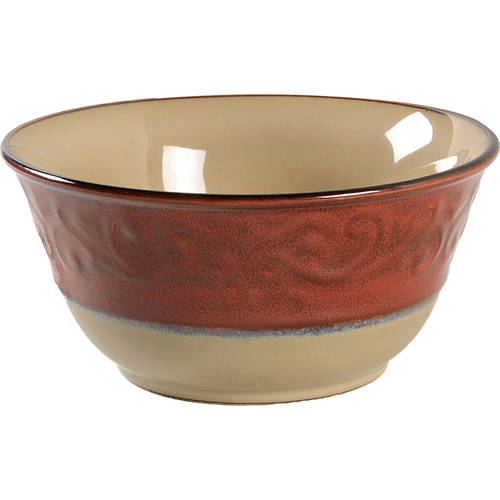 Red Scroll Soup/Cereal Bowl