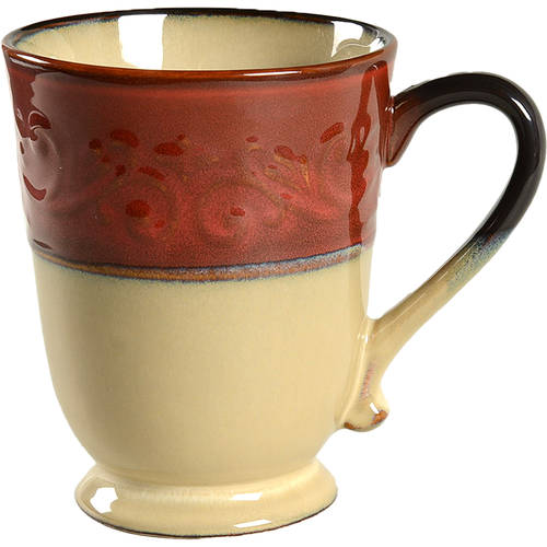 Red Scroll Mug